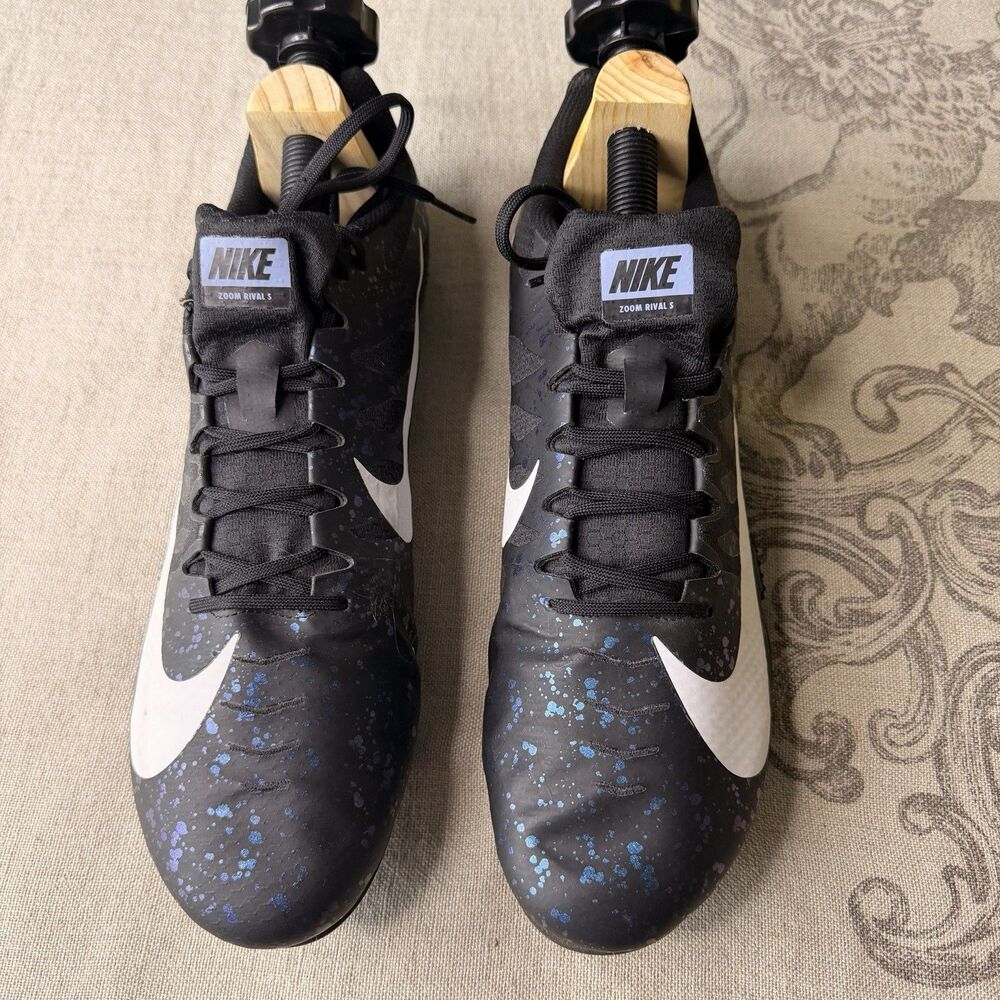 Nike Zoom Rival S 9 Track Spikes Men’s 14 Black Indigo 907564-003 Sprint Shoes